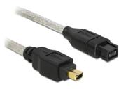 Delock - IEEE 1394-Kabel - FireWire 800 (M) zu FireWire, 4-polig (M) - 2 m