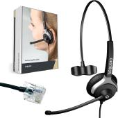 GEQUDIO Headset 1-Ohr für Unify mit Kabel