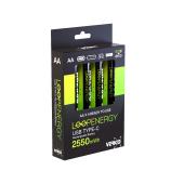 Verico LoopEnergy Li-Ion Akku AA2550, USB-C, 4er Pack retail