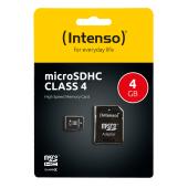 SD MicroSD Card  4GB Intenso inkl. SD Adapter