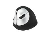 R-Go Maus HE ergonomisch links  Bluetooth mittel  schw./silb retail